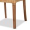 Baxton Studio Arthur MidCentury Modern Walnut Brown Mahogany Wood and Natural Rattan 2Piece Dining Chair Set 211-2PC-12759-ZORO - alternate 2